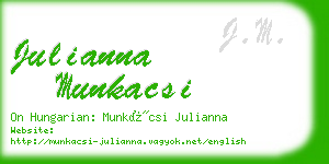 julianna munkacsi business card